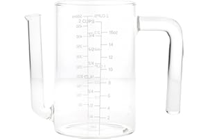 MASTER CLASS MasterClass Glass Gravy/Fat Separator Jug, 450ml / 2 cups / 16 fl oz capacity, 7.9 x 14.5 x 12.5 cm