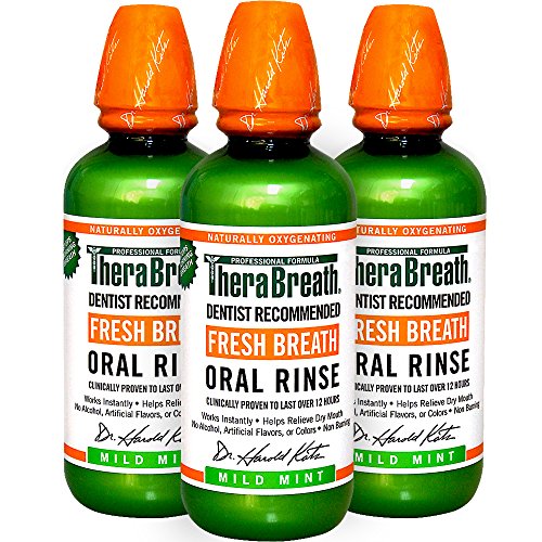 Dr. katz therabreath oral rinse, 16-ounce bottle, pack …