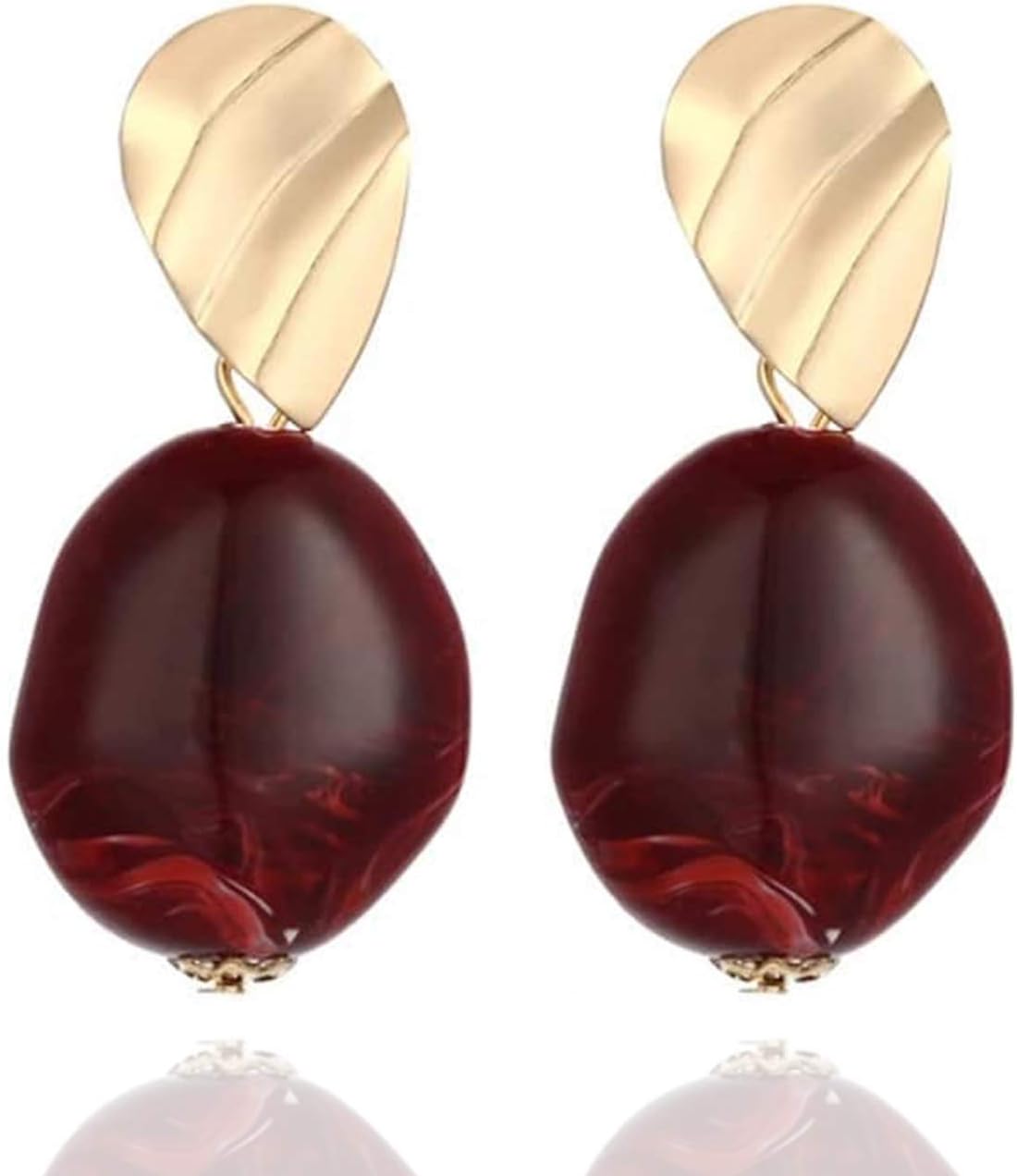 High Gold Plated Rhinestone Drop Stone, Professional Look Dangle and Drop Earrings for Girls Women