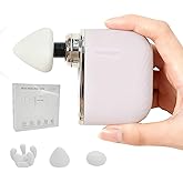 Mini Massage Gun, Portable Deep Tissue Muscle Massager with 4 Heads, Adjustable Speed & Pressure, Quiet Powerful Motor, Rechargeable Handheld Percussion Massager for Neck, Shoulder, Back & Legs Pink