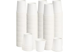 [300 Pack] Dbfengbilian Disposable Coffee Cups, Mini Bathroom Mouthwash Cups, Espresso, White Hot Small Coffee Paper Cups (4o