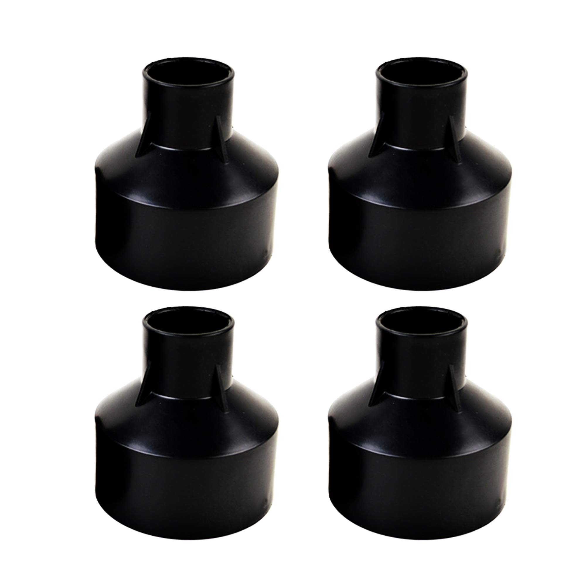 CNBRIGHTER Embedded Parts, Plastic Horn Shape,Black Built-in Fitting,Waterproof Outdoor/Indoor Preembedded Inserts,for LED In-Ground/Step Stair/Underwater Swimming Pool Lights,4 Pack (S-Φ118)