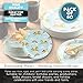 BLUE PANDA Disposable Plates - 80-Count Paper Plates, Rainbow Unicorn Party Supplies for Appetizer, Lunch, Dinner, and Dessert, Kids Birthdays, 9 x 9 inches