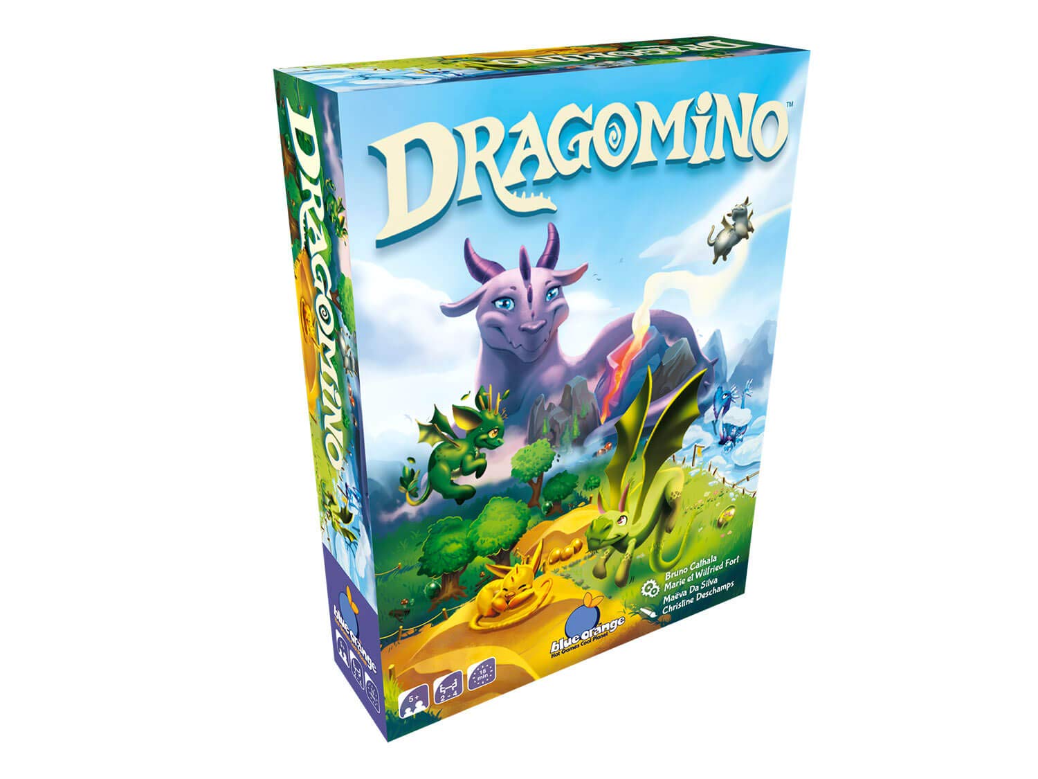 Coiledspring Games, Dragomino, Board Game , Ages 5+, 2-4 Players,15 Minutes Playing Time