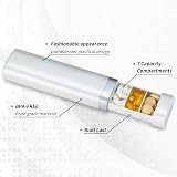Betife 7 Day Pill Box Daily Organizer 1 Time a Day Travel Compact BPA Free view 7