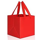 IN-JOOYAA Red Square Gift Bags Small Paper Bags