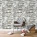 HaokHome 13991 Faux Stacked Stone Peel and Stick Wallpaper 17.7