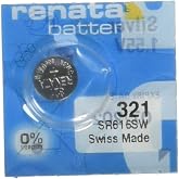 2 Pcs 321 Renata Silver Oxide 0% Mercury Electronic Batteries SR616SW