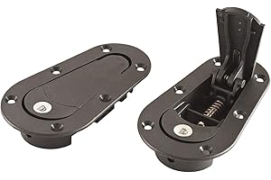 Aerocatch 120-2100 Above Panel Flush Locking Hood Latch and Pin Kit - Black