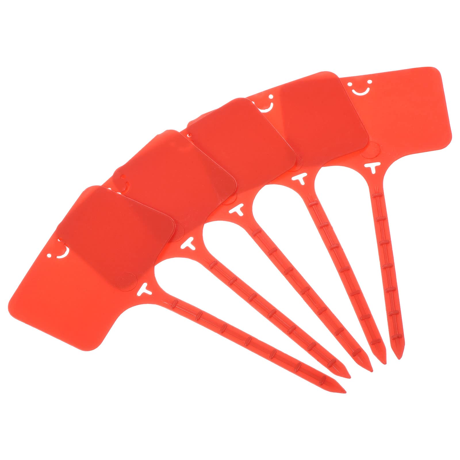 PATIKIL Plant Labels, 100Pcs PP Hanging Stick Type Marker Tags for Outdoor Indoor Garden, Red