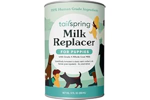 TAILSPRING Milk Replacer for Puppies, Liquid Ready-to-Feed, Made with Whole Oat Milk (12 Fl Oz (Pack of 3)