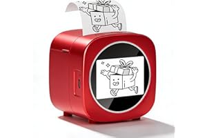 Zunate Smart AI Voice Sticker Printer Box, Thermal Sticker Maker with 2.4 Inch Display, Thermal Inkless Printing, Bluetooth W