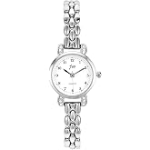 Top Plaza Women&rsquo;s Bracelet Watch Arabic Numerals Easy Read | Classic Round Dial Watches for Women Quartz Analog Wristwatch Metal Ladies Dress Watch