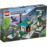 LEGO Minecraft The Sky Tower 21173 Fun Floating Islands Building Kit Toy with a Pilot, 2 Flying Phantoms and a Cat; New 2021 (565 Pieces)