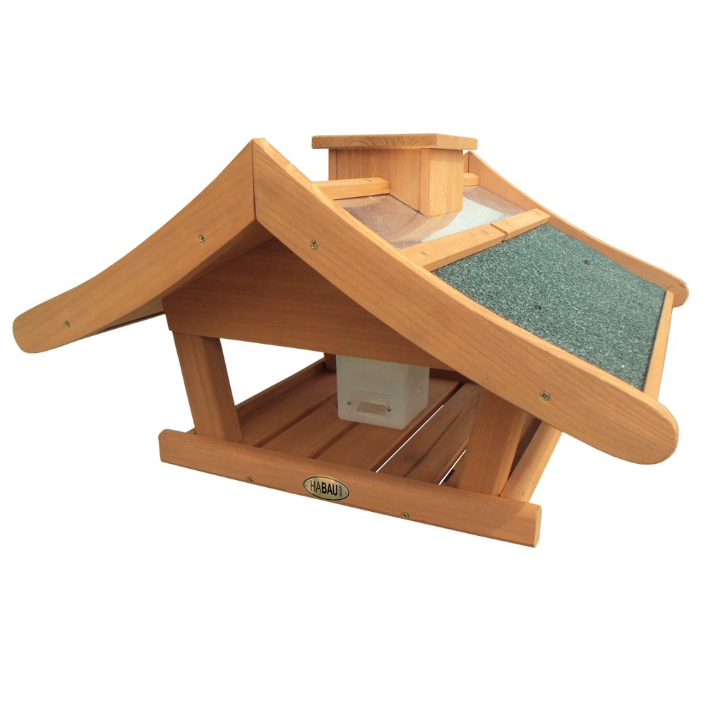 Habau Estonia 2996 Birdhouse with Feed Silo and Stand