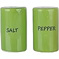 Green Salt & Pepper Shakers Ceramic