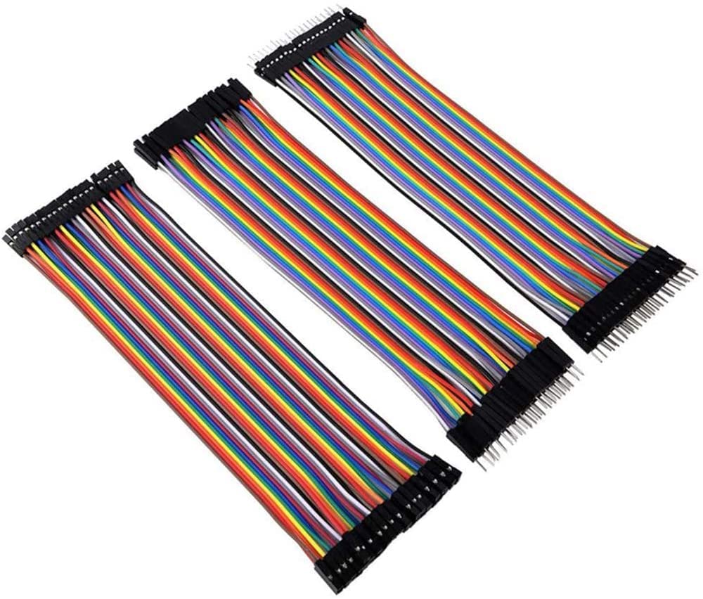 YUTOKEER Dupont line 30cm 40pin Male to Male,40Pin Male to Female and 40pin Female to Female Jumper Cable Dupont Cable 3Pack
