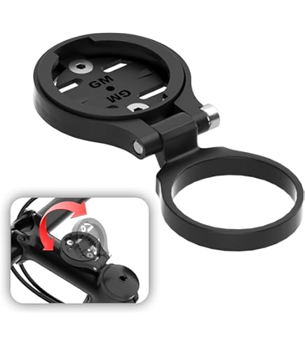 Support Vélo Intégré En Fibre De Carbone - Compatible Garmin Edge, Ordinateur, Lampe Et Caméra (GoPro) - BNGXR