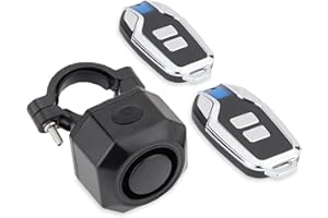 Bike Horn Electric Vehicle Alarm Wireless Vibration Alarm System with Motion Sensor Waterproof Rechargeable Antitheft Alarm f