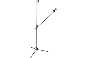 Arctic 3 Leg Boom Double Microphone Stand (Black)