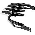 DreDoggMoto Motorcycle Custom Stealth Mounting Luggage Rack Trunk Tour Pack Mount Luggage Support Black(Width 11.8")(Can't Fit with Others)