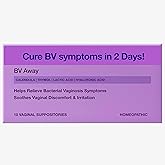 Neycher BV Away Vaginal Suppostories. Eliminate BV Fast and Gentle. Relief itching, Burning, Irritation. Controls Odor. Homeopathic, 4 Herbs, lactic Acid, zinc, hyaluronic Acid 10 mg