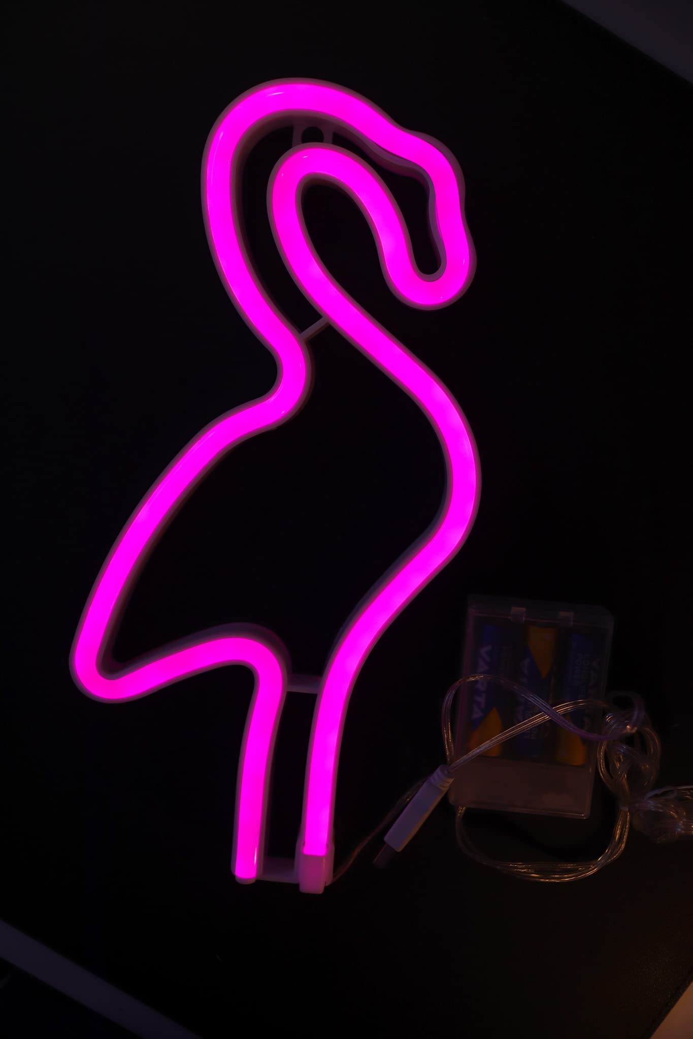 PRĀNA LIFÉ LED Decorative Pink Neon Flamingo Light | Ideal for Living Room or Bedroom Wall | Art Decor for Baby Room Child Party Gifts for Kids