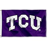 College Flags & Banners Co. TCU Horned Frogs Large TCU Logo 3x5 College Flag