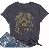 Rock Music Bleached TShirt Women Vintage Graphic Rock Concert Band Tee
