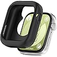 AWADUO Replacement Smartwatch Protective Case Cover Compatible with Huawei Watch Fit 3 Silicone Shell Anti Drop Watch Accessories(Black)