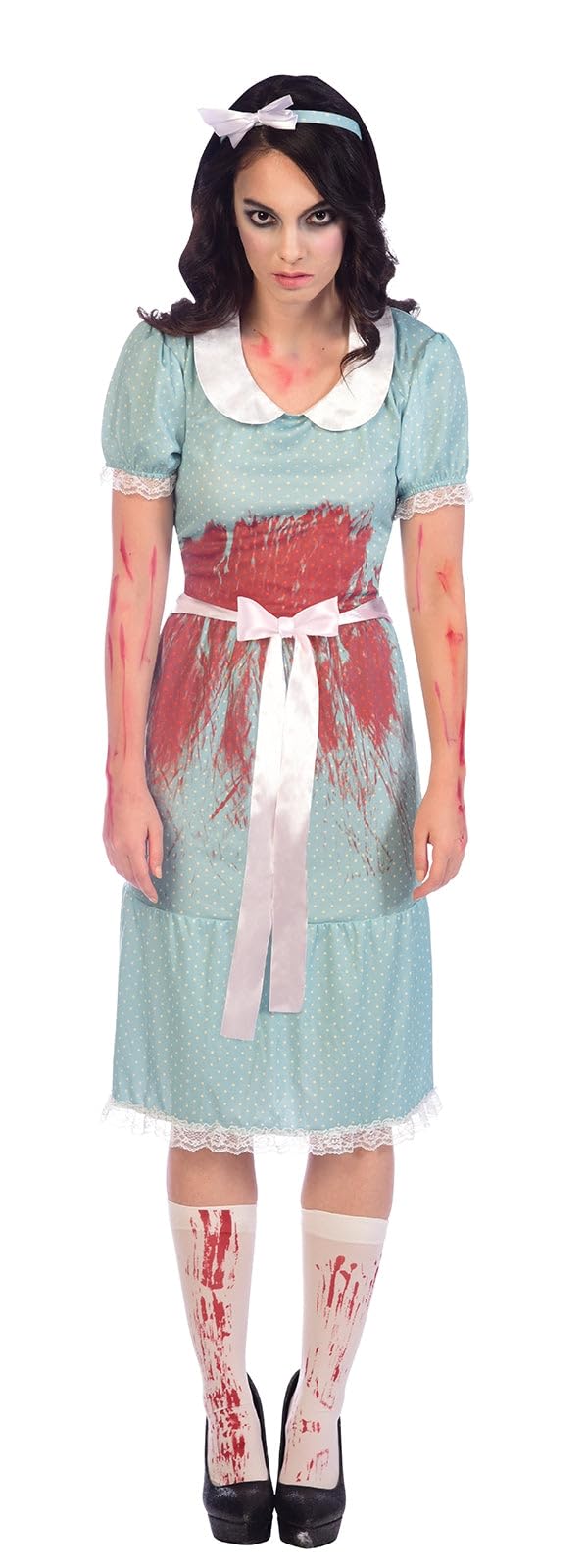 (PKT) (9908347) Adult Ladies Bloody Murderous Twin Costume (UK 10-12)