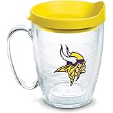 Tervis NFL Minnesota Vikings - Primary Logo Made in USA Double Walled Insulated Tumbler Travel Cup Keeps Drinks Cold & Hot, 16oz Mug, Classic