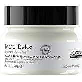 L'Oréal Professionnel Metal Detox Hair Mask for Color Treated, Dry, Damaged Hair, Anti-Metal, Serie Expert, Clarifying, Detox