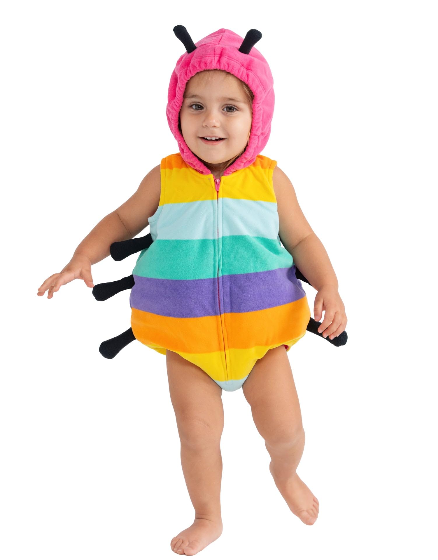 Dress Up America Beetle Costume for Babies - Colorful Caterpillar Romper Costume for Infants