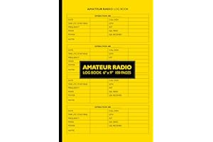 Amateur Radio Log Book: Daily Radio Station Logbook for HAM Radio Operators | Yellow Cover