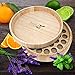 Large Essential Oil Box - Holds 37 Bottles - Real Wood Storage Organizer for 5ml, 10ml and 15ml and Roller Bottles - Sustainable Raw Finish can be Painted & Stained