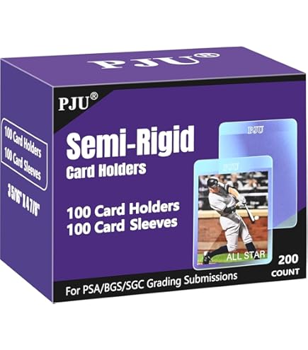 Amazon.com: 200 Ultra Pro Graded Card Submission Semi Rigid 1/2