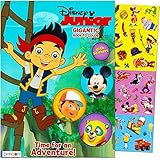 Disney Junior Gigantic Coloring Book For Boys with Stickers (224 Pages, Featuring Mickey Mouse, Jake and the Never Land Pirates, Handy Manny, and Special Agent Oso)