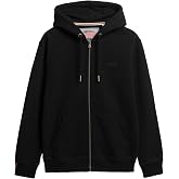 Superdry Men's Essential Logo Zip Hoodie, Black