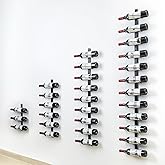 Sonyabecca Wall Wine Rack for 12 Wine Bottles?DIY Detachable Wine Storage Organizer, Wall Mount Wine Bottle Display Holder Used As One or Four, for Kitchen,Pantry,Wine Cellar,Housewarming Gift