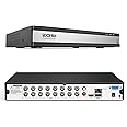 ZOSI H.265+ 1080P FHD 16 Channel DVR for Home Security Camera System with AI Human Vehicle Detection, Hybrid 4-in-1(Analog/AHD/TVI/CVI) Surveillance CCTV DVR Recorder, Remote Access, Email Alarm