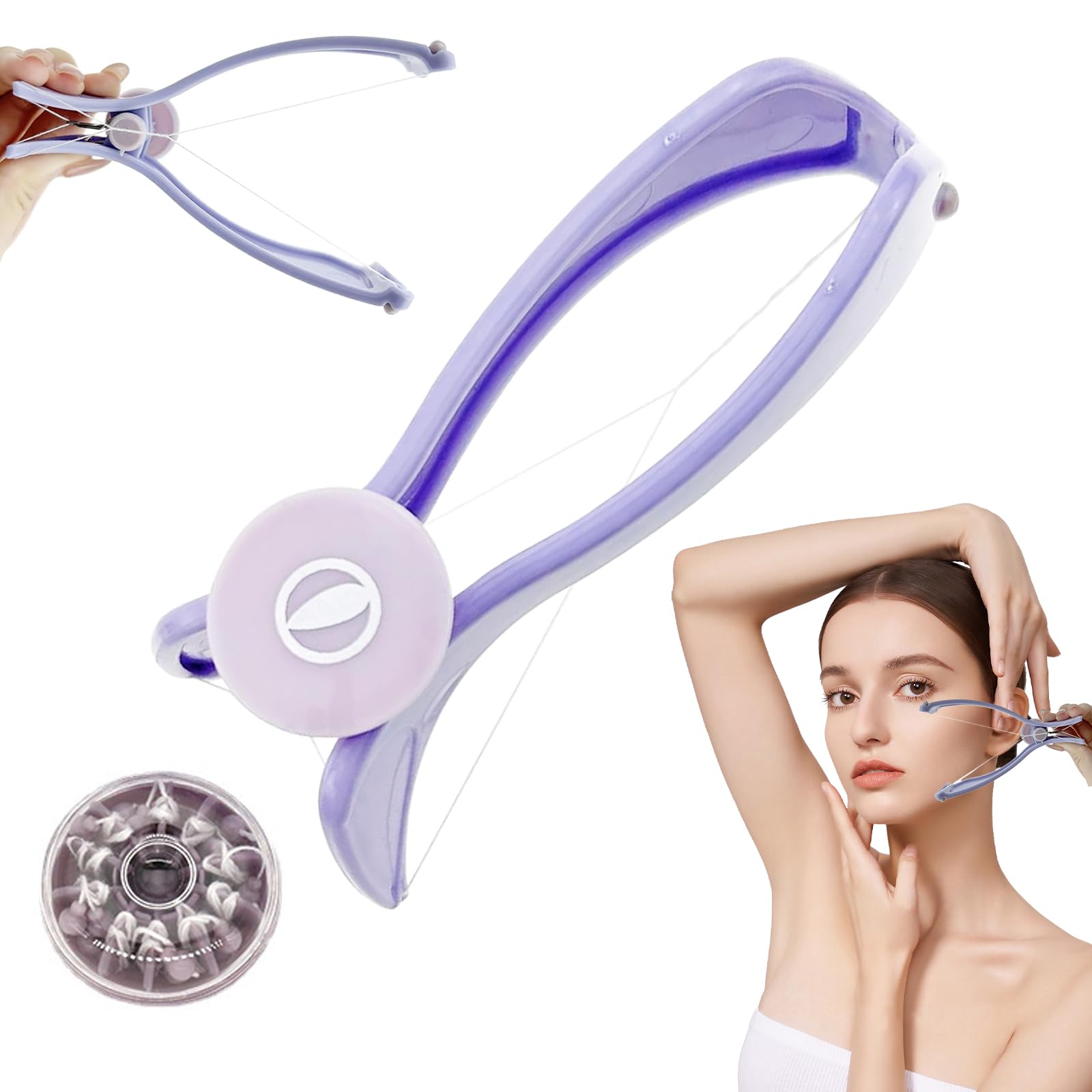 XdealCozyxc Threading Hair Removal Machine for Women Face Hair Removing Blue