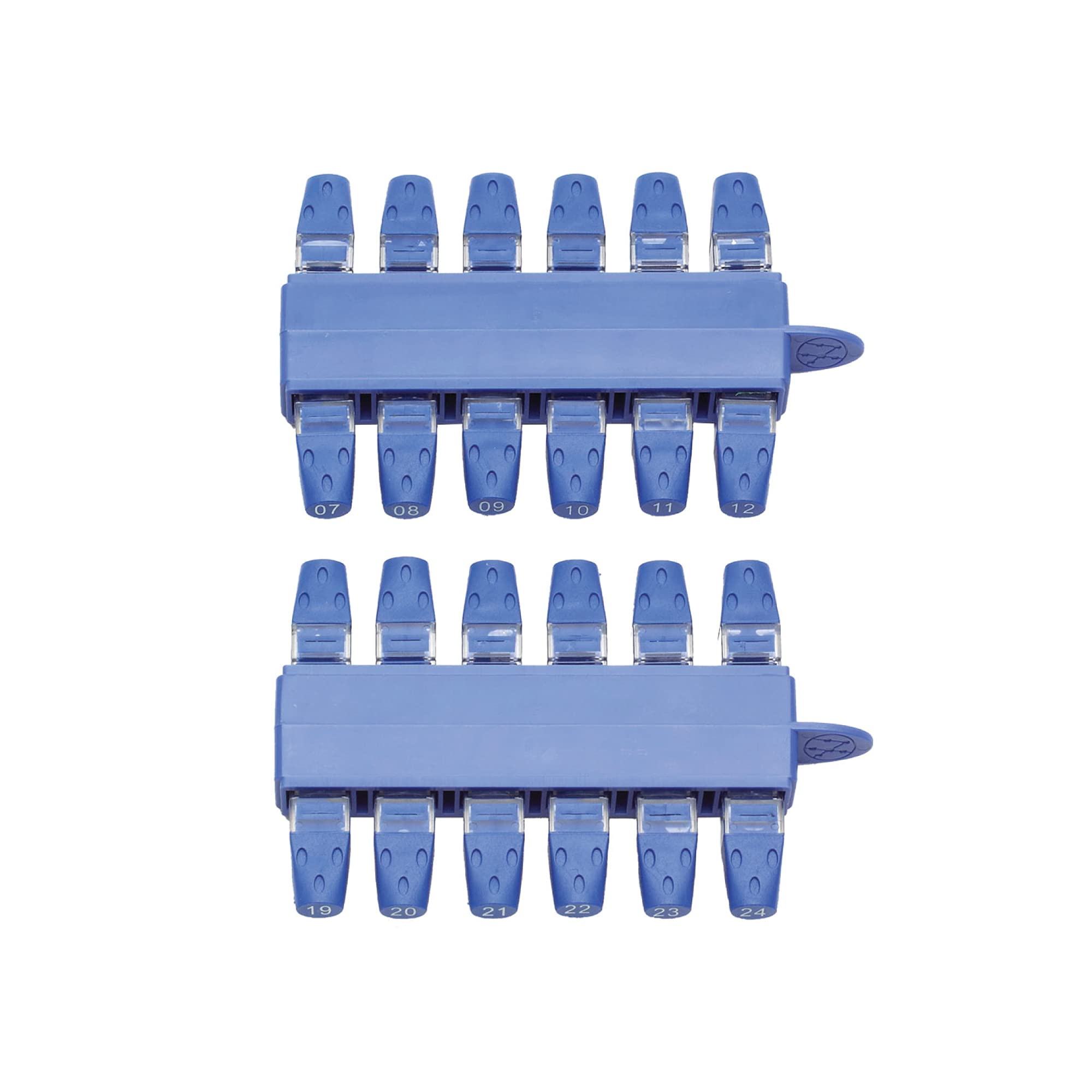 TREND Networks | 158051 | VDV II Series Cable Identifiers | RJ45 Plastic Numbered Patch Panel Identifiers #1 - #24 | Set of 24