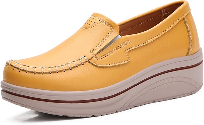 Amazon Ljki スリッポン ローカット モカシン 美脚 歩きやすい 厚底 ウォーキングシューズ おしゃれ 大きいサイズ レディース 靴 女性用 走れる スニーカー プラットフォーム オフィス 婦人靴 プレゼント 代 通学 ママ ホーム スニーカー