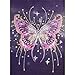 DIY 5D Diamond Painting by Number Kit for Adult,Diamond Embroidery Kit Crystal Cross Stitch Home Decor (Butterfly 1)