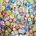 Mini Mental Smiley Smile Face Button Pins for Decoations, Classroom rewards, Birthday Party/Celebrations-1.2 Inch Size - 60 Pack