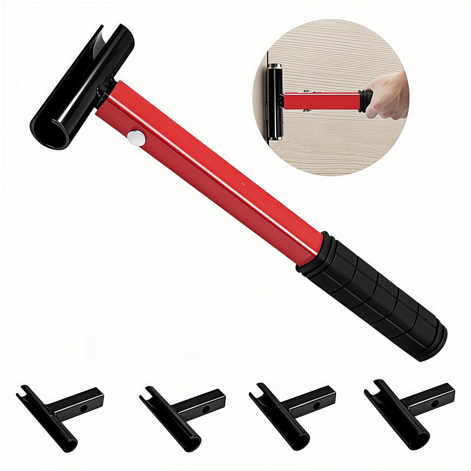 Photo 1 of RZKNIP Hinge Gap Adjusting Wrench, Professional 4 in 1 Door Hinge Adjustment Tool for Residential and Commercial, Heavy Duty Painted Steel Hinge Bender Wrench