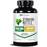 Healthfare Stinging Nettle Root Extract 7500mg | 200 Vegan Capsules | Extra Strength Herbal Supplement | Supports Prostate, Urinary & Hair Health | Non-GMO, Gluten-Free | Made in USA