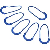 PATIKIL Zipper Pulls Replacement, 15 Pack Extension Cord Handle Plastic U-Shape Tab Tag Extender for Luggage Backpacks Jackets, Navy Blue