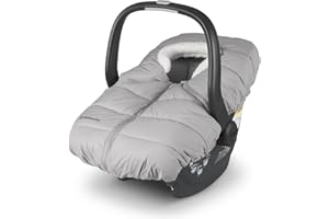 UPPAbaby CozyGanoosh for Aria and Mesa Infant Car Seat Carriers/Ultra-Plush, Weather-Proof/Light Grey